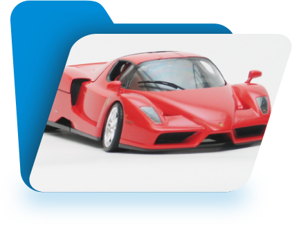 모형 자동차 주차장 디스플레이