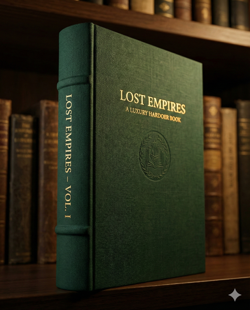 백과사전이나 고급 화보집에 사용되는 뛰어난 내구성의 양장제본 하드커버 북디자인 예시